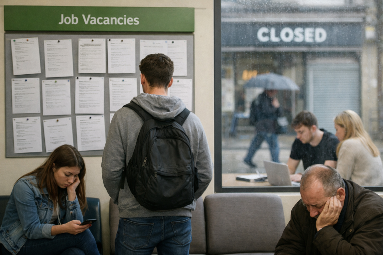 UK job vacancies hit post-pandemic low as hiring slows